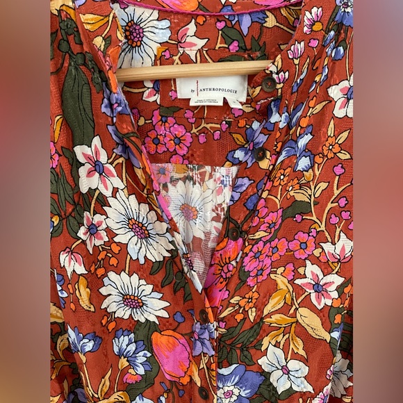 Floral Anthropologie’s Vale Maxi Dress Button Up Medium / ONE DAY SALE - Picture 7 of 7
